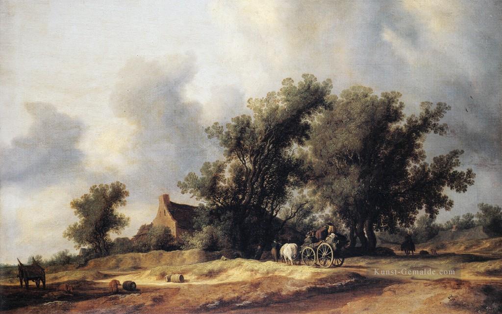 Straße Landschaft Salomon van Ruysdael Ölgemälde